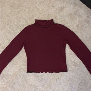 Long sleeve crop top